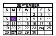 District School Academic Calendar for Mason Junior High for September 2021