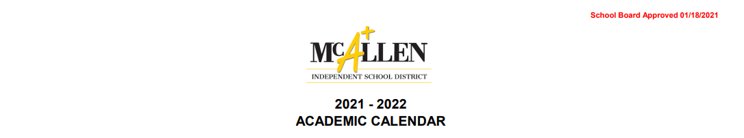 District School Academic Calendar for Garza Elementary