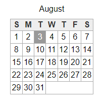 District School Academic Calendar for Stevenson Elementary School for August 2021