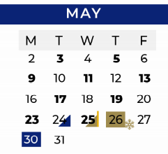 District School Academic Calendar for Gray Elementary for May 2022
