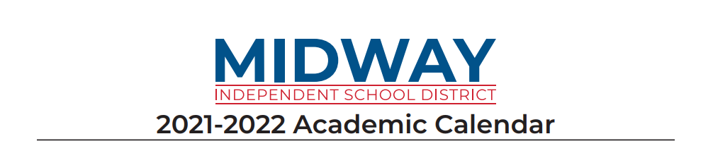 District School Academic Calendar for Midway School