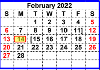 District School Academic Calendar for Millsap Elementary for February 2022