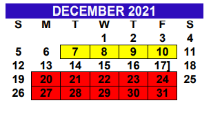 District School Academic Calendar for Alton Elementary for December 2021