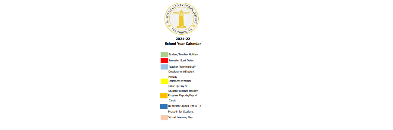 District School Academic Calendar Key for South Columbus Elementary School