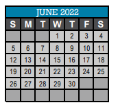 District School Academic Calendar for A Z Kelley Elementary School for June 2022