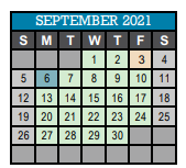 District School Academic Calendar for Chadwell Elementary School for September 2021