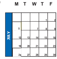 District School Academic Calendar for Riverview School for July 2021