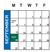 District School Academic Calendar for Spring Lake School for September 2021