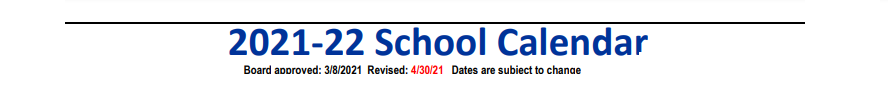 District School Academic Calendar for Nixon-smiley High School