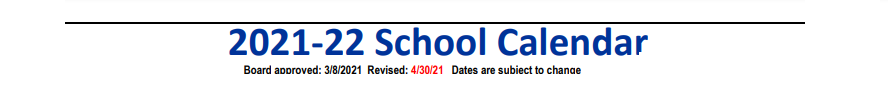 District School Academic Calendar for Nixon-smiley Middle