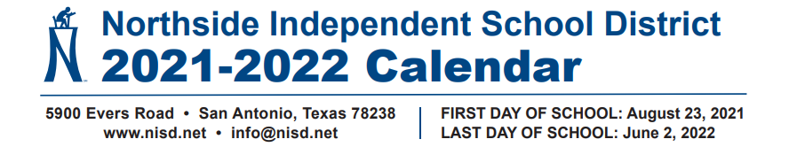 District School Academic Calendar for Connally Middle School