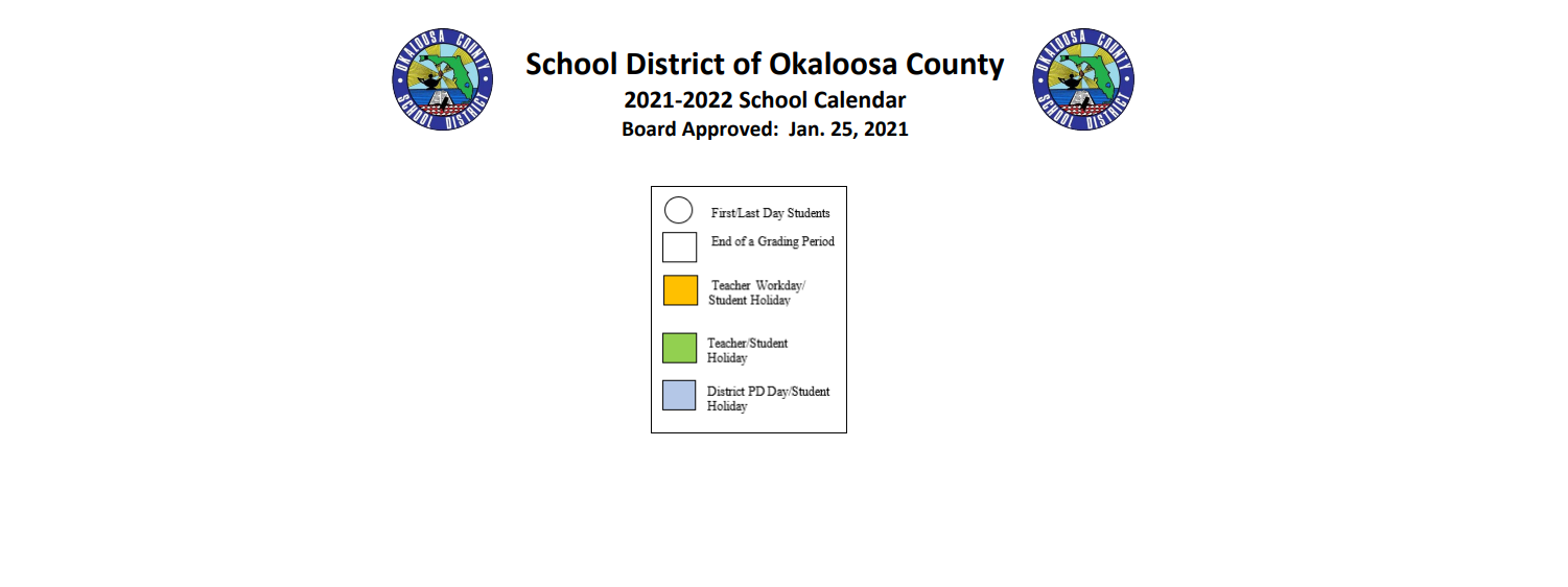 District School Academic Calendar Key for Antioch Elementary School