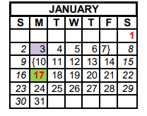 District School Academic Calendar for Palmer Intermediate for January 2022