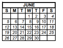 District School Academic Calendar for Palmer Middle for June 2022