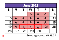 District School Academic Calendar for Haynes Elementary for June 2022
