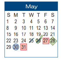 District School Academic Calendar for Hagood El for May 2022