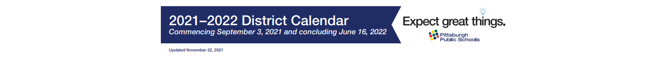 District School Academic Calendar for Allegheny Trad Elementary Acad