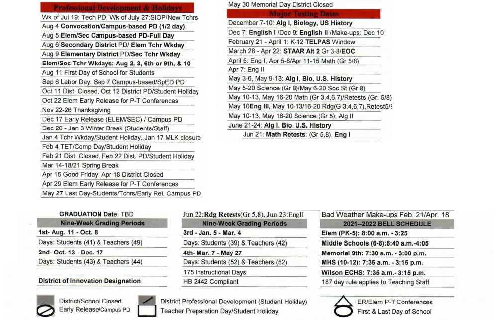 District School Academic Calendar Key for Stilwell Tech Ctr