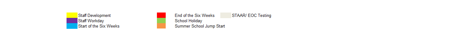 District School Academic Calendar Key for Post Elementary