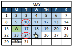 District School Academic Calendar for Riffenburgh Elementary School for May 2022