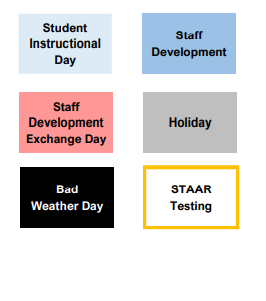 District School Academic Calendar Legend for C B Thompson Middle