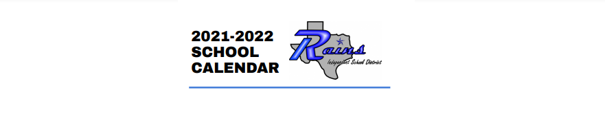 District School Academic Calendar for Rains Intermediate