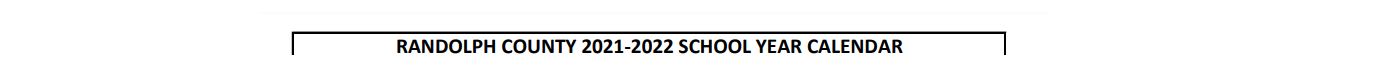 District School Academic Calendar for Randolph Technical Center
