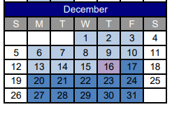 District School Academic Calendar for Randolph High School for December 2021