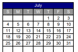 District School Academic Calendar for Randolph High School for July 2021