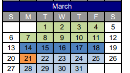 District School Academic Calendar for Randolph Middle for March 2022