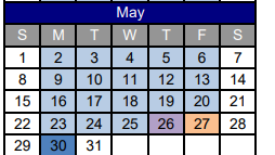 District School Academic Calendar for Randolph Middle for May 2022