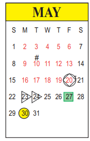 District School Academic Calendar for Buckeye Elementary School for May 2022