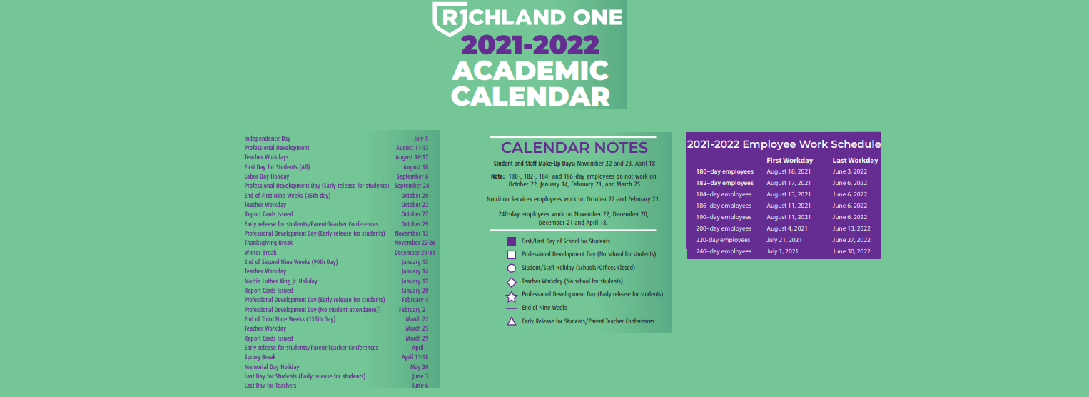 District School Academic Calendar Key for Bradley Elementary