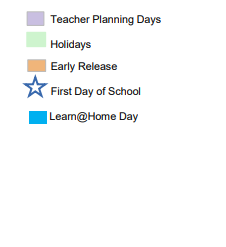 District School Academic Calendar Legend for Laney High School