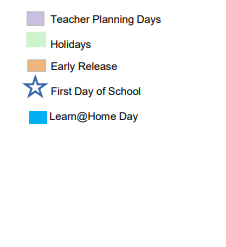 District School Academic Calendar Legend for Jamestown Elementary School