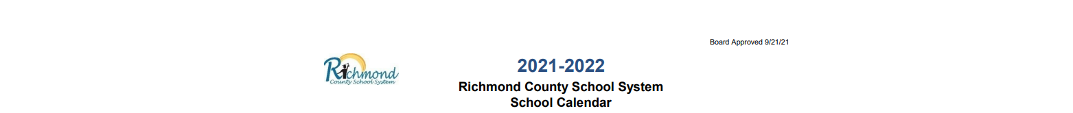 District School Academic Calendar for Davidson Magnet School