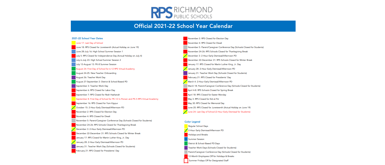 District School Academic Calendar Key for Overby-sheppard ELEM.