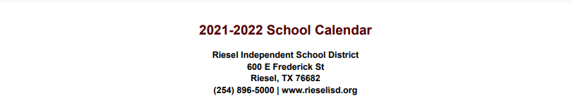 District School Academic Calendar for Foster Elementary School