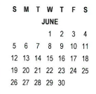 District School Academic Calendar for Gage (mathew) Middle for June 2022