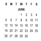 District School Academic Calendar for Alcott Elementary for June 2022