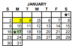 District School Academic Calendar for Rockdale High School for January 2022