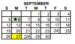 District School Academic Calendar for Rockdale Regional Juvenile Justice for September 2021