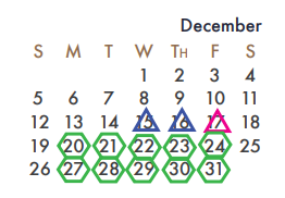 District School Academic Calendar for Virginia Reinhardt Elementary for December 2021