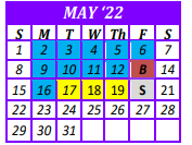 District School Academic Calendar for Hobbs Alter Ed Co-op for May 2022