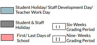 District School Academic Calendar Legend for C D Fulkes Middle School