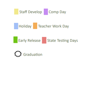 District School Academic Calendar Legend for Elder-coop Alter School