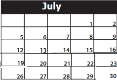 District School Academic Calendar for Auburn Elementary School for July 2021