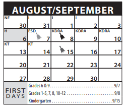 District School Academic Calendar for Bush Elementary School for September 2021
