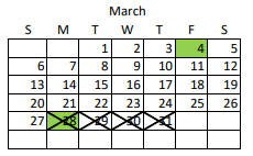 District School Academic Calendar for Bonneville School for March 2022