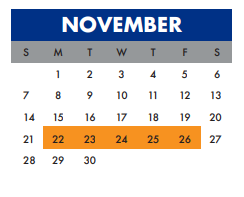 District School Academic Calendar for Jefferson High School for November 2021